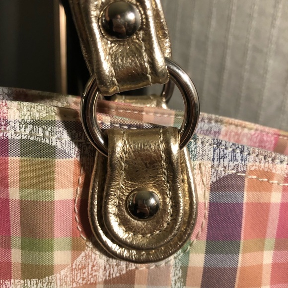 Coach signature satchel with sequin Cs - Picture 8 of 8
